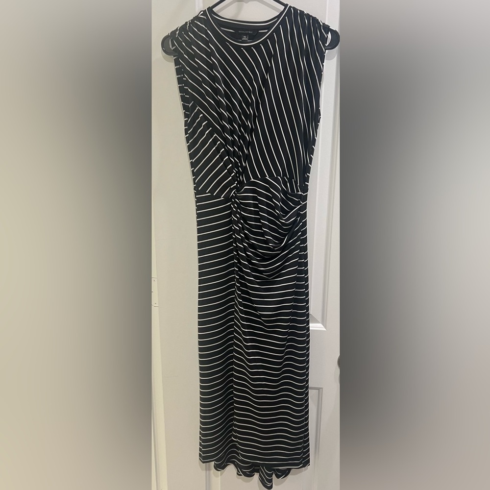 Black + White Stripe Dress